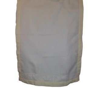 Vintage Quiltex Bear Lace Yellow & White Baby Blanket Union Made USA 49"x37"